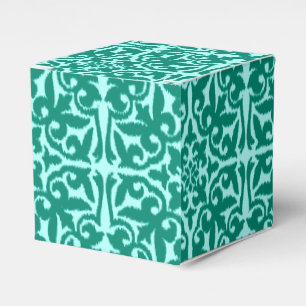 Ballotins Motif damassé Ikat - Turquoise et Aqua