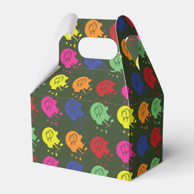 Ballotins Motif de ballon de la partie de Paintball Vert de  (Verso)