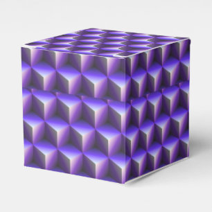 Ballotins Motif de bloc de cube violet abstrait