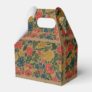 Ballotins Motif de broderie florale au crewel vintage