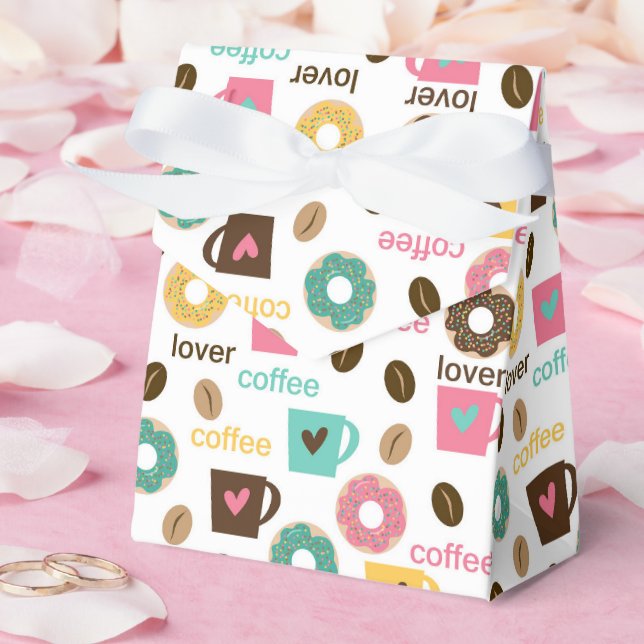 Ballotins Motif de café et de beignet  (Mariage)