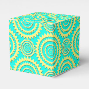 Ballotins Motif de cercles géométriques jaune et vert menthe