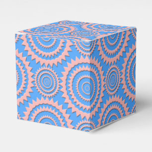 Ballotins Motif de cercles géométriques rose et bleu