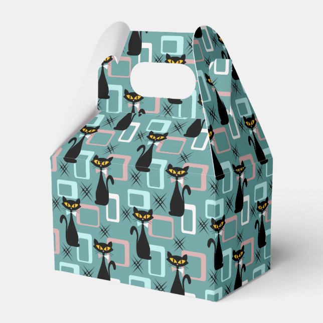 Ballotins Motif de chat noir du milieu du siècle (Verso)