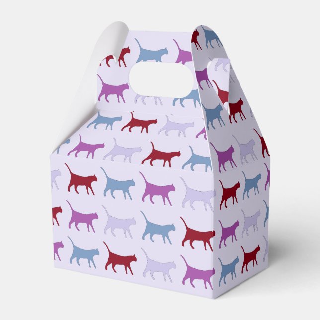 Ballotins Motif de chat qui marche violet (Verso)