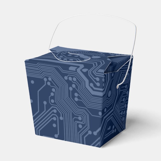 Ballotins Motif de circuit Geek bleu (Verso)