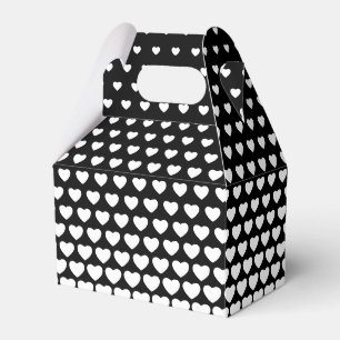 Ballotins Motif de cœur en forme noire et blanche pour la Sa