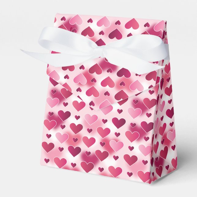 Ballotins Motif de cœurs roses - Thème de la Saint-Valentin (Verso)