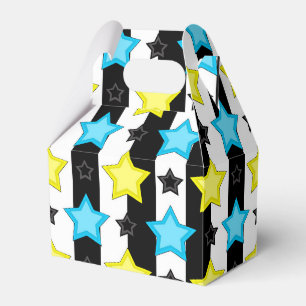 Ballotins Motif de conception de rayures bleues jaunes étoil