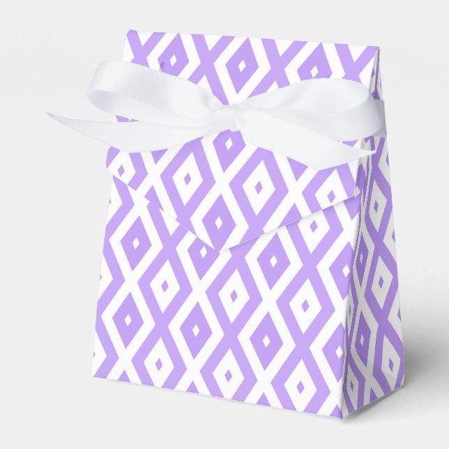 Ballotins Motif de diamants violet et blanc (Verso)
