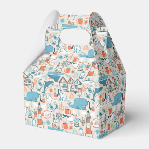 Ballotins Motif de doodle mignon de la mer du Nord