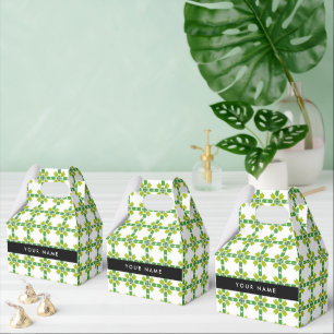 Ballotins Motif de feuille, feuilles vertes, Votre Nom