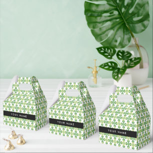 Ballotins Motif de feuille, feuilles vertes, votre nom