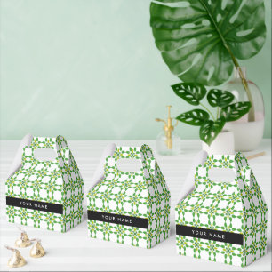 Ballotins Motif de feuille, Feuilles vertes, Votre nom
