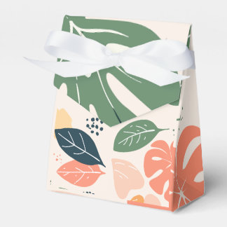 Ballotins Motif de feuilles botaniques colorées