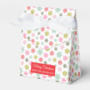 Ballotins Motif de flocon de neige multicolore – Noël d'hive