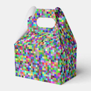 Ballotins Motif de fond de carrés de pixels colorés