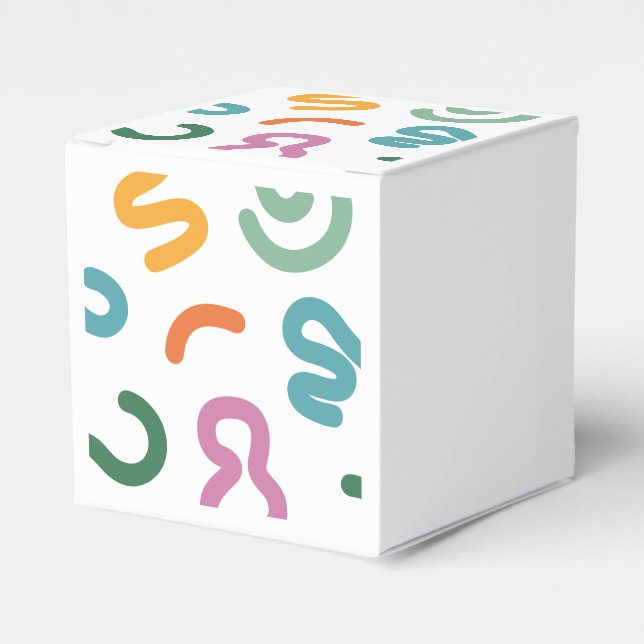 Ballotins Motif de formes abstraites colorées (Verso)