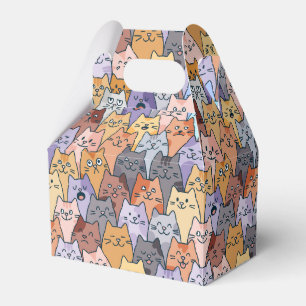 Ballotins Motif de foule de chats colorés et mignons avec vi