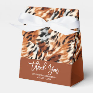 Ballotins Motif de fourrure de tigre d'animaux de safari Boh