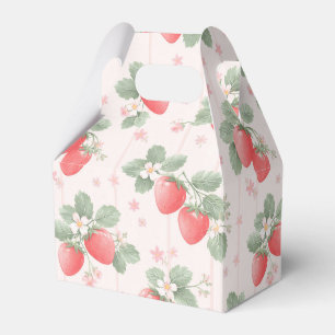 Ballotins Motif de fraise à l'aquarelle