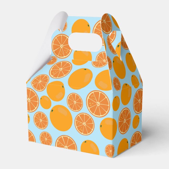Ballotins Motif de fruits orange (Verso)