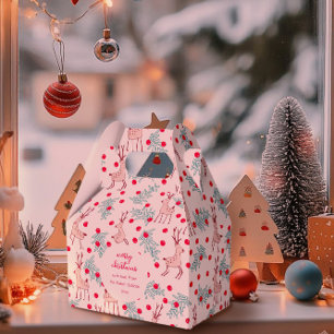 Ballotins Motif de Noël aux rennes et baies fantaisistes