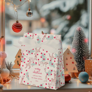 Ballotins Motif de Noël aux rennes fantaisistes et aux baies