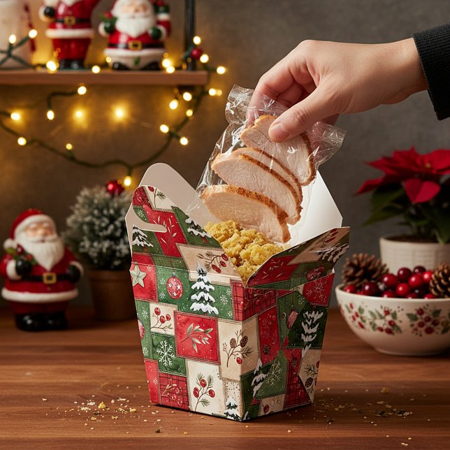 Ballotins Motif de Noël en patchwork de campagne (Créateur téléchargé)