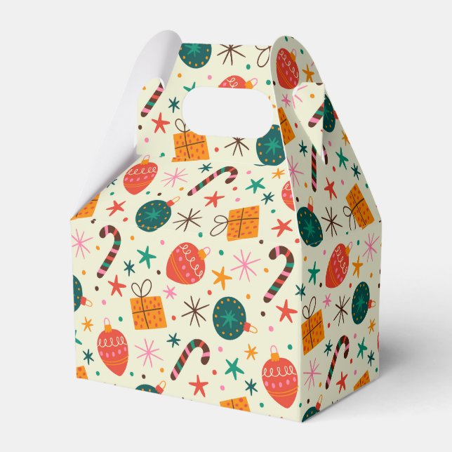 Ballotins Motif de Noël rétro et cadeau (Verso)