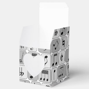 Ballotins Motif de notes de musique géométrique monochrome é