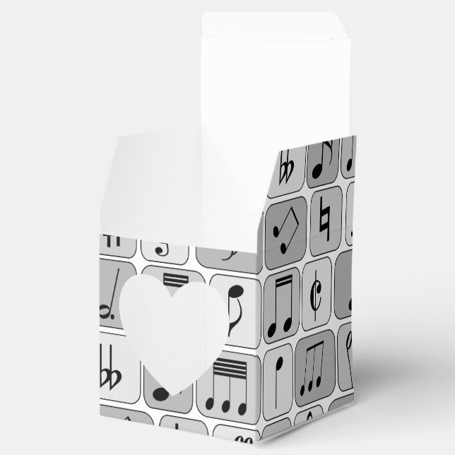 Ballotins Motif de notes de musique géométrique monochrome é (Ouvert)