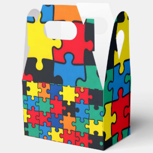 Ballotins Motif de pièce de puzzle abstrait coloré sans cout