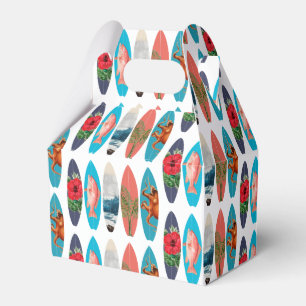 Ballotins Motif de planches de surf colorées rétro