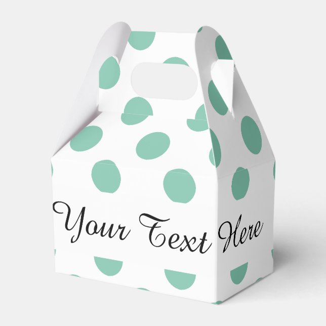 Ballotins Motif de Pois blancs Mint Green (Verso)