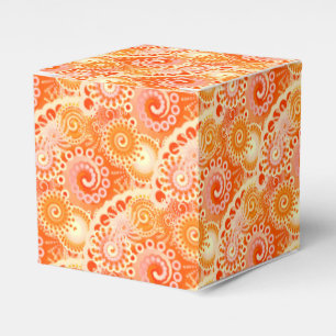 Ballotins Motif de tourbillon fractal, nuances d'orange cora