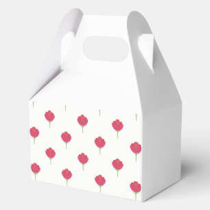 Ballotins Motif de tulipes roses luxuriantes