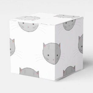 Ballotins Motif de visages de chat mignons gris