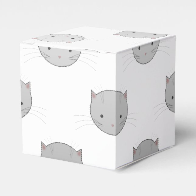 Ballotins Motif de visages de chat mignons gris (Verso)