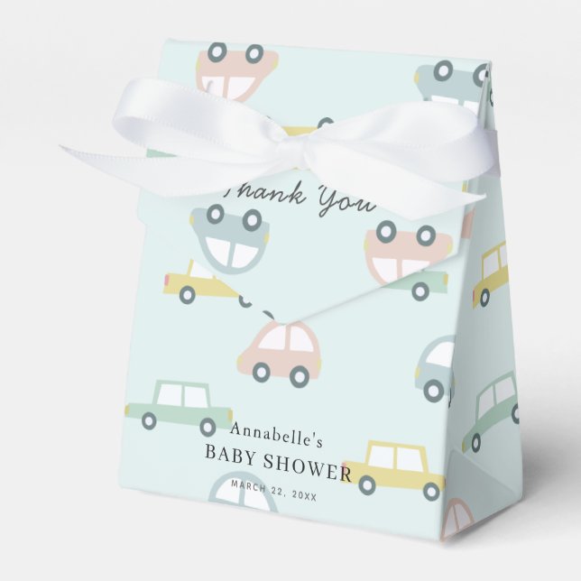 Ballotins Motif de voiture Blue Boy Baby shower (Verso)