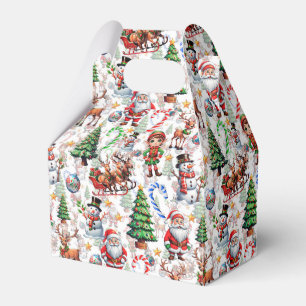 Ballotins Motif décoratif de Noël sur fond blanc