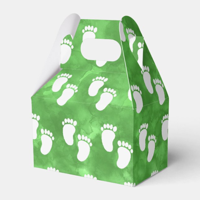 Ballotins Motif d'empreinte écologique Baby shower (Verso)