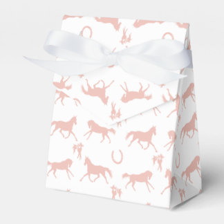 Ballotins Motif des chevaux galopants roses et blancs