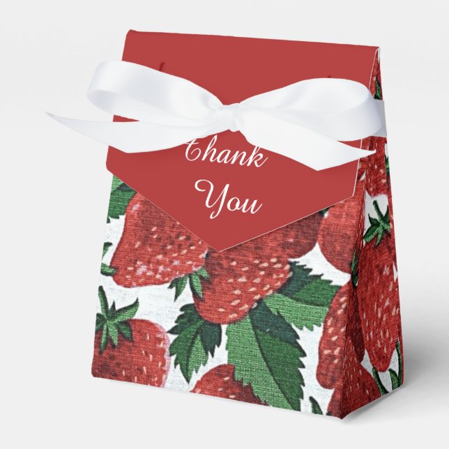 Ballotins Motif d'été fraises et crème (Verso)