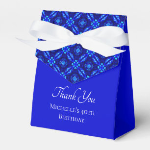 Ballotins Motif Diamant bleu 40e anniversaire Merci