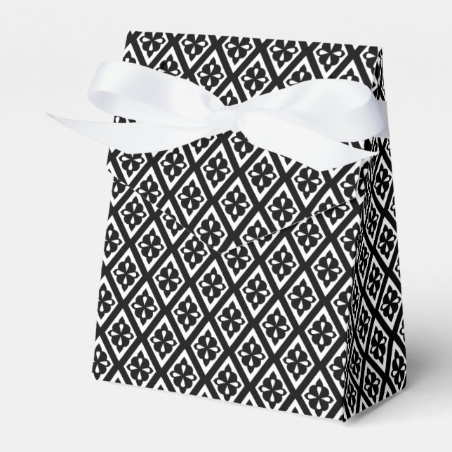 Ballotins Motif diamant - noir et blanc (Verso)