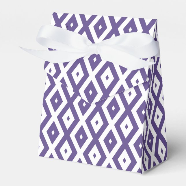 Ballotins Motif diamant ultra violet et blanc (Verso)