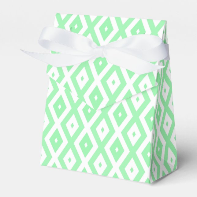Ballotins Motif diamant vert et blanc (Verso)