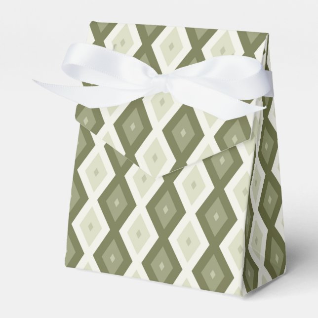 Ballotins Motif diamant vert olive (Verso)