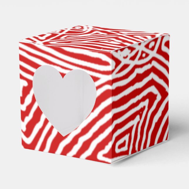 Ballotins Motif d'impression gribouillée rouge (Verso)